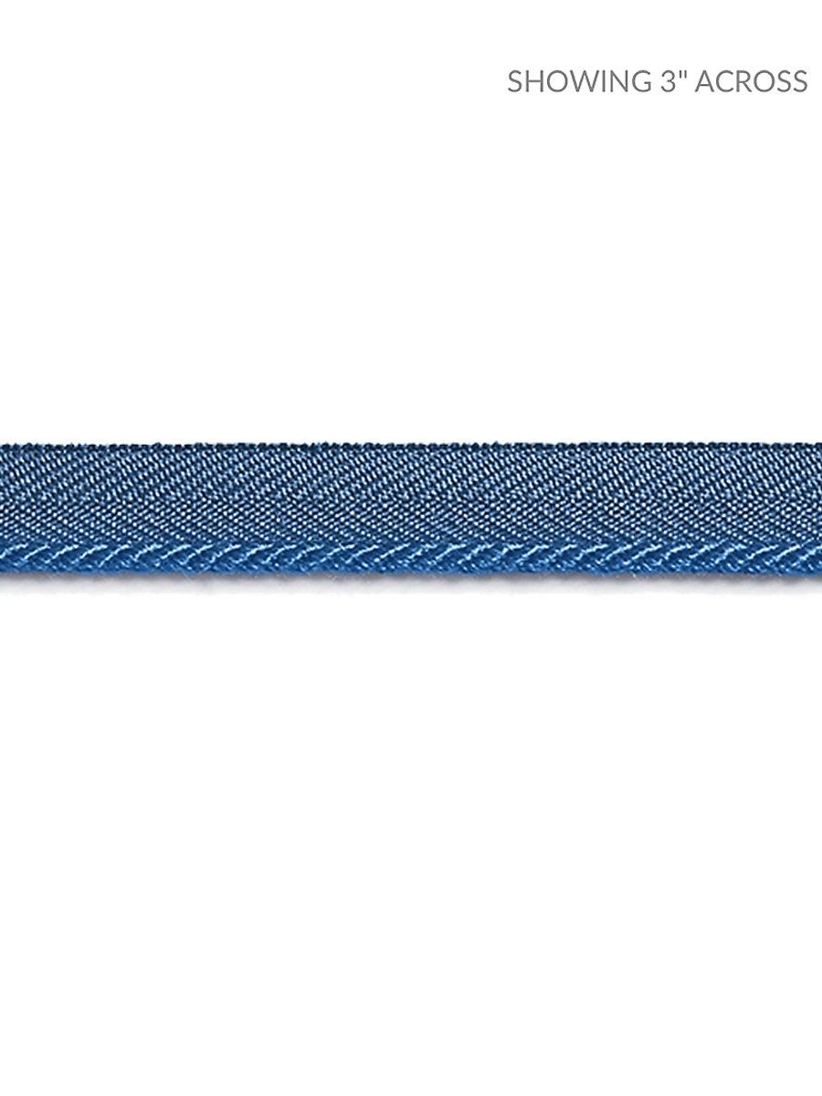 Scalamandre Avenue Cord Federal Blue Trim