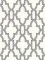 Seabrook Black and White Tile Trellis Black & White Wallpaper