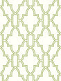 Seabrook Green and White Tile Trellis Green & White Wallpaper