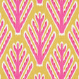 Schumacher Bodhi Tree Yellow & Pink Fabric