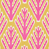 Schumacher Bodhi Tree Yellow & Pink Fabric