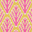 Schumacher Bodhi Tree Yellow & Pink Fabric
