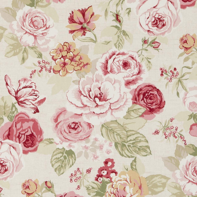 Clarke & Clarke GENEVIEVE OLD ROSE Fabric