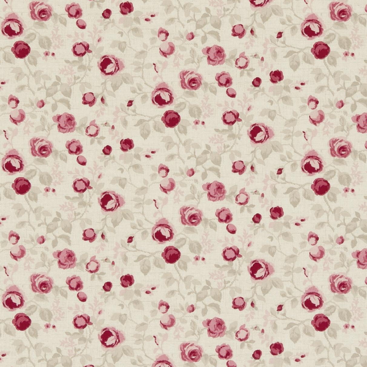 Clarke & Clarke MAUDE RASPBERRY Fabric