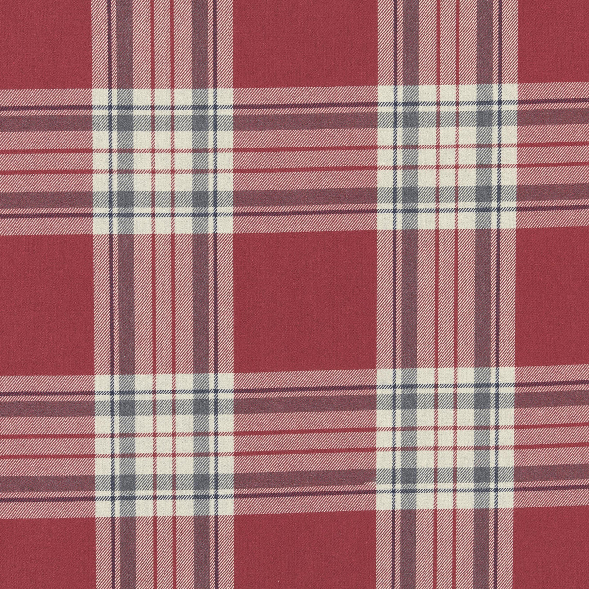 Clarke & Clarke GLENMORE RED Fabric