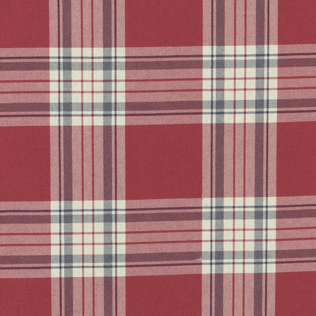 Clarke & Clarke GLENMORE RED Fabric