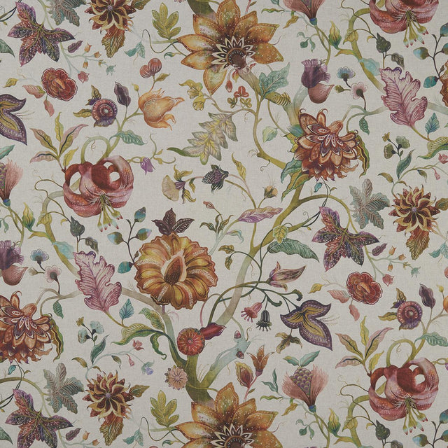 Clarke & Clarke DELILAH CULLA SPICE/LINEN Fabric