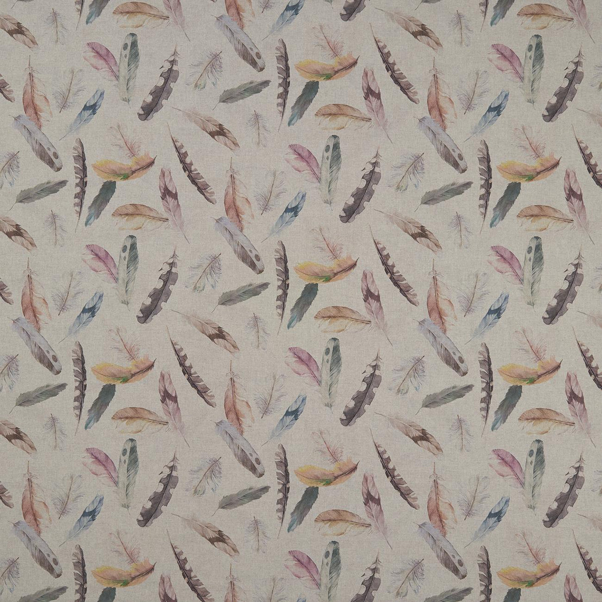 Clarke & Clarke FEATHER NICA CREAM Fabric