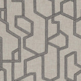 Clarke & Clarke LABYRINTH CHARCOAL Drapery Fabric