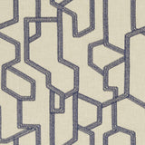 Clarke & Clarke LABYRINTH MIDNIGHT Drapery Fabric