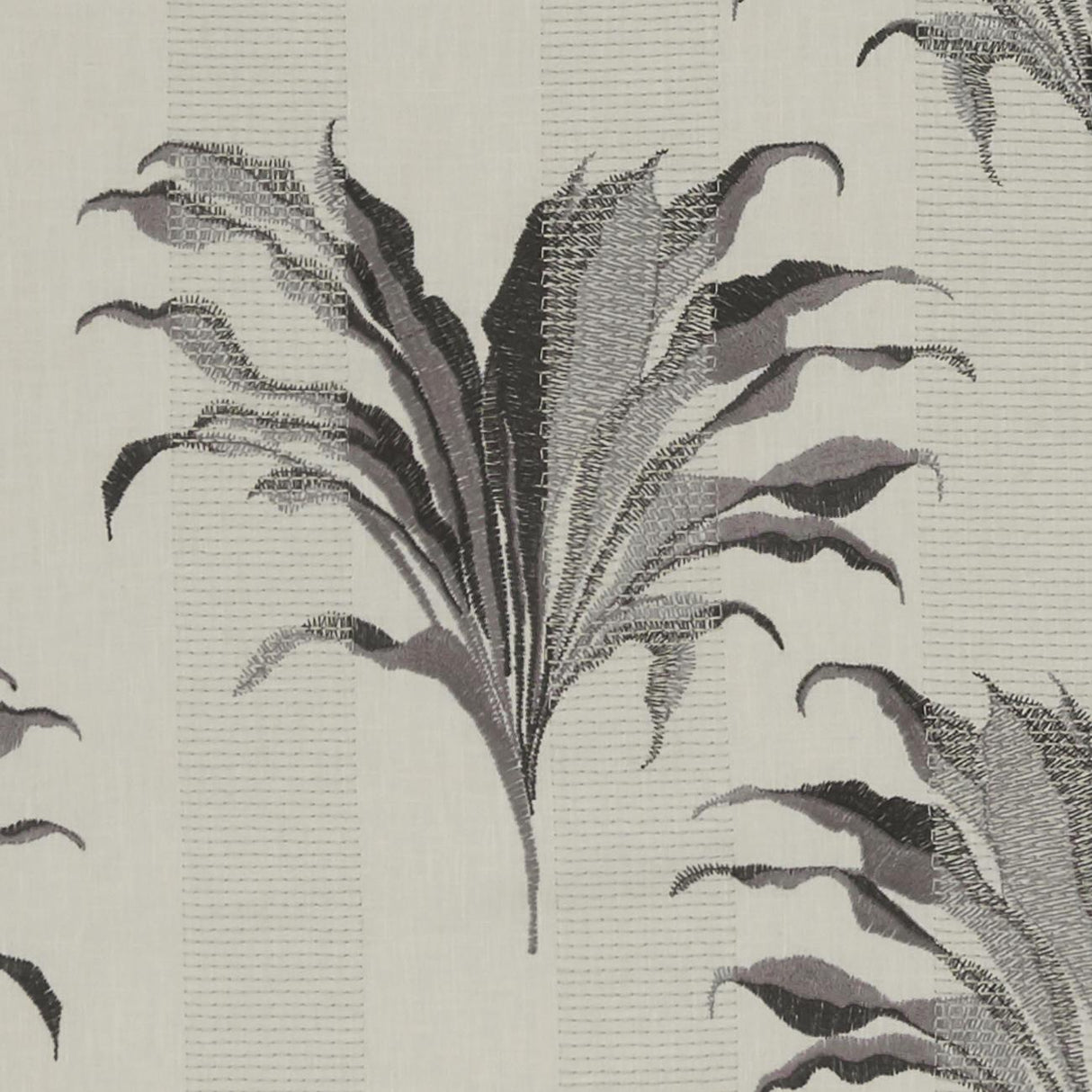 Clarke & Clarke PALMA CHARCOAL Drapery Fabric