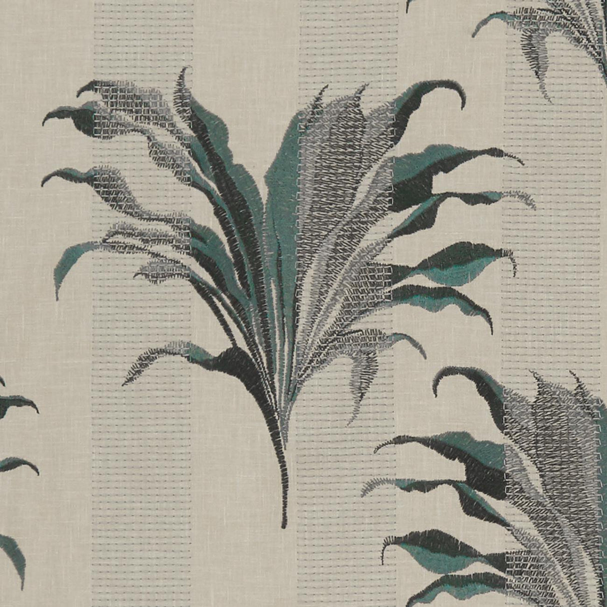Clarke & Clarke PALMA KINGFISHER Drapery Fabric