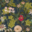 Clarke & Clarke PASSIFLORA MIDNIGHT/SPICE Fabric