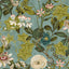 Clarke & Clarke PASSIFLORA MINERAL/BLUSH Fabric