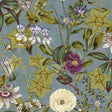 Clarke & Clarke PASSIFLORA SLATE/AMETHYST Fabric