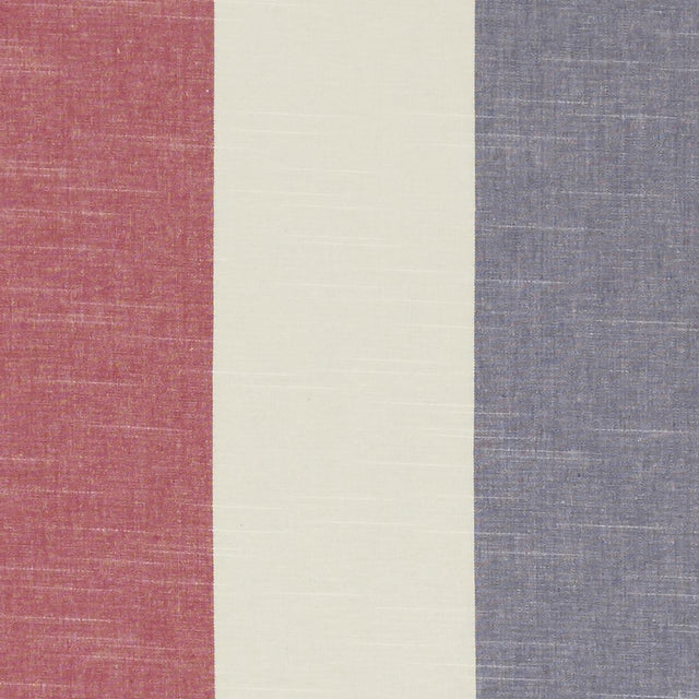 Clarke & Clarke BUCKTON DENIM/RED Fabric