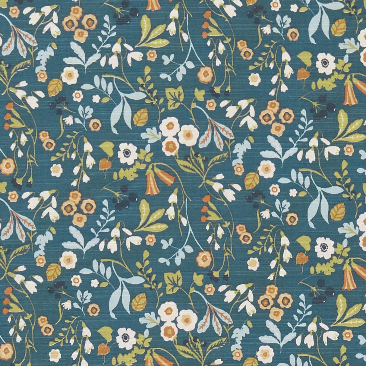 Clarke & Clarke ASHBEE DENIM/SPICE Fabric