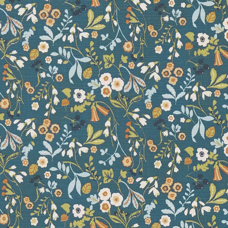 Clarke & Clarke ASHBEE DENIM/SPICE Fabric