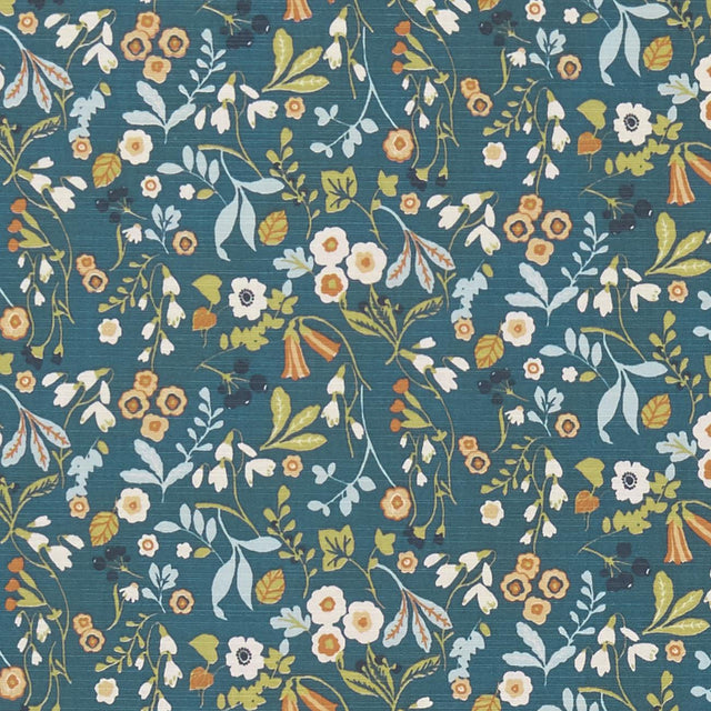 Clarke & Clarke ASHBEE DENIM/SPICE Fabric