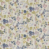 Clarke & Clarke ASHBEE TEAL/BLUSH Fabric