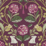 Clarke & Clarke FORESTER PLUM Fabric
