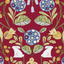 Clarke & Clarke FORESTER ROUGE Fabric