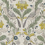 Clarke & Clarke ORCHARD BIRDS BIRDS FOREST/CHARTREUSE Fabric