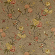 G P & J Baker ORIENTAL BIRD VELVET MOLE Fabric