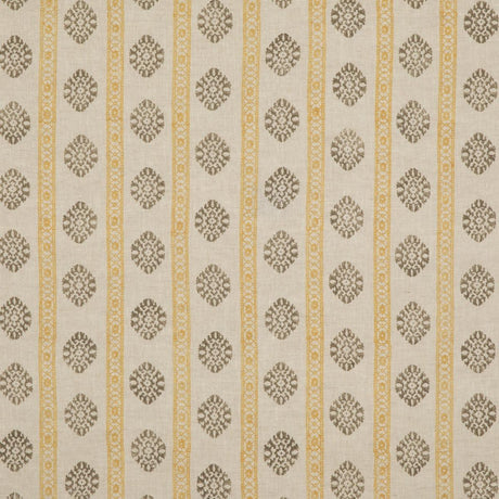 G P & J Baker ALMA OCHRE/MOLE Drapery Fabric