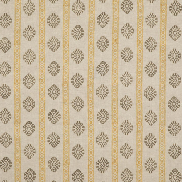 G P & J Baker ALMA OCHRE/MOLE Drapery Fabric