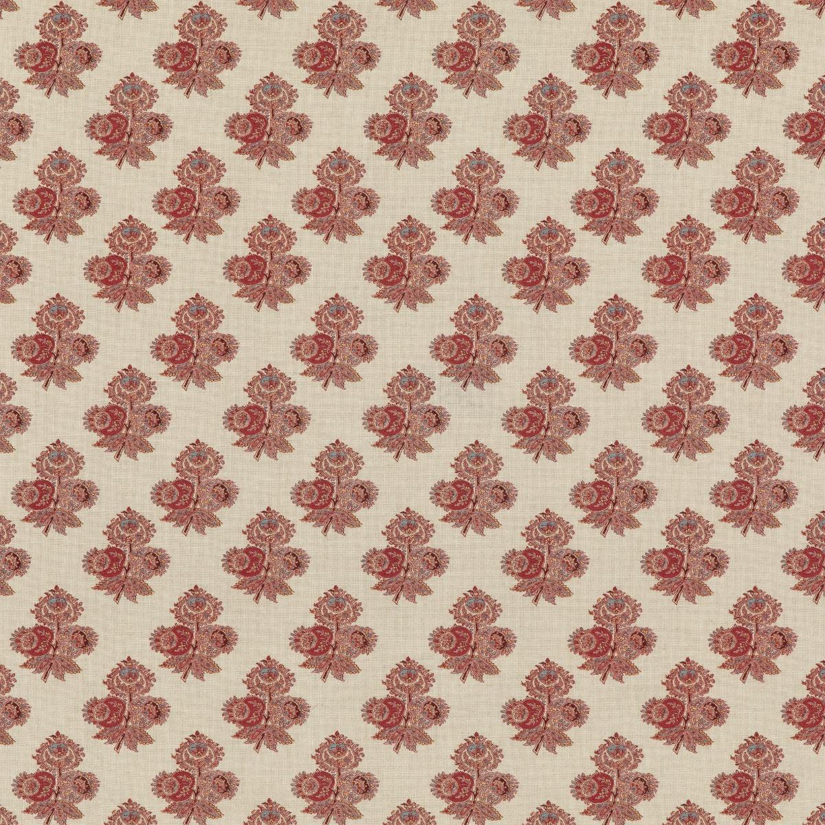 G P & J Baker POPPY PAISLEY RED Fabric