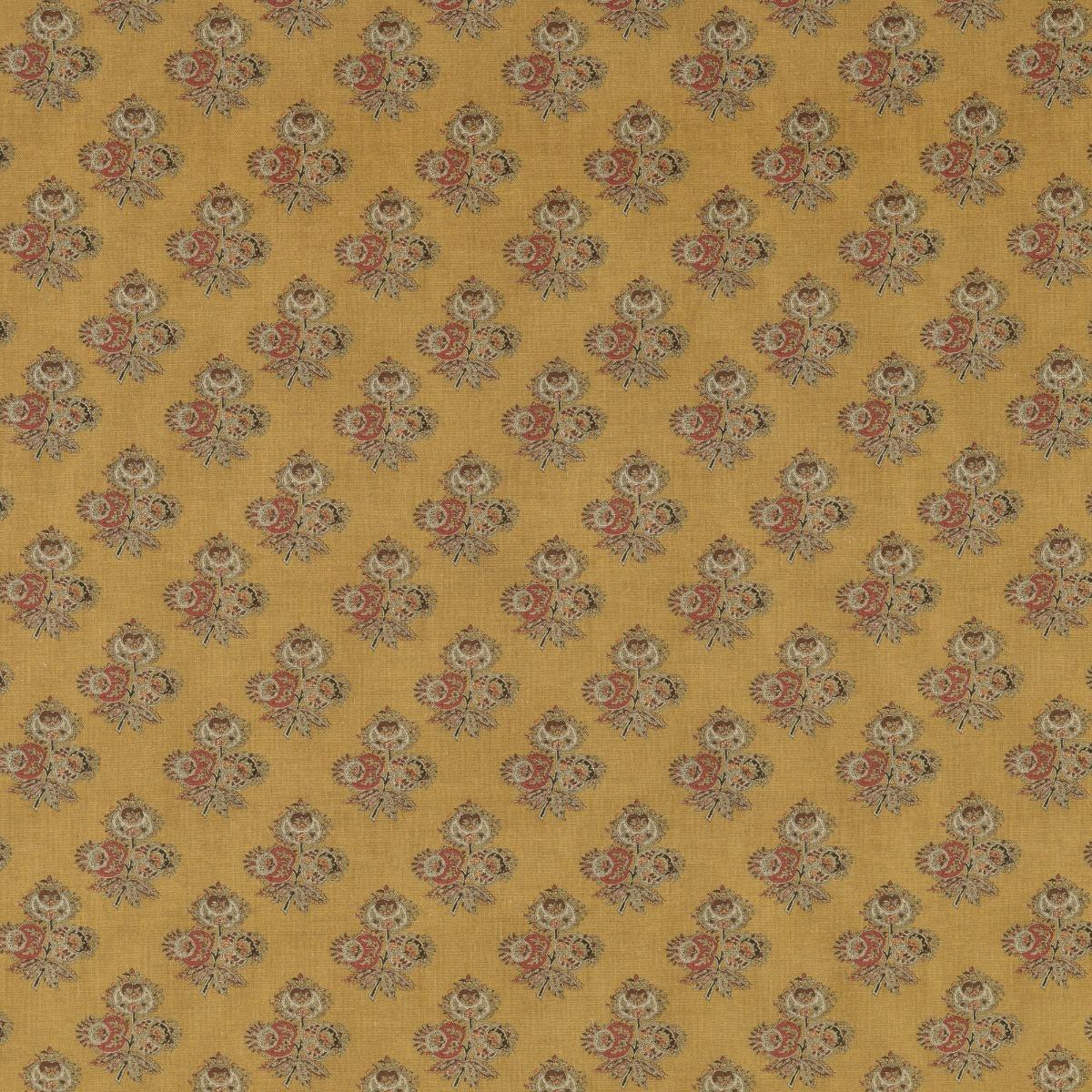G P & J Baker POPPY PAISLEY OCHRE Fabric