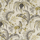 Clarke & Clarke OPHELIA CHARCOAL/OCHRE Fabric
