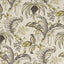 Clarke & Clarke OPHELIA CHARCOAL/OCHRE Fabric
