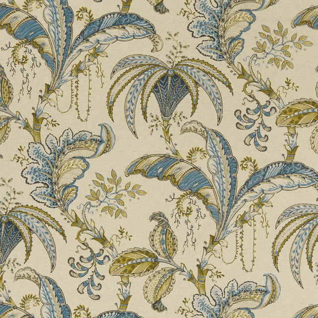 Clarke & Clarke OPHELIA TEAL/SPICE Fabric