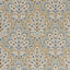Clarke & Clarke PERSIA TEAL/SPICE Fabric
