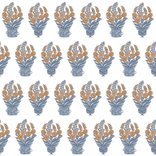 Gaston Y Daniela CELORIO WP AZUL/TEJA Wallpaper