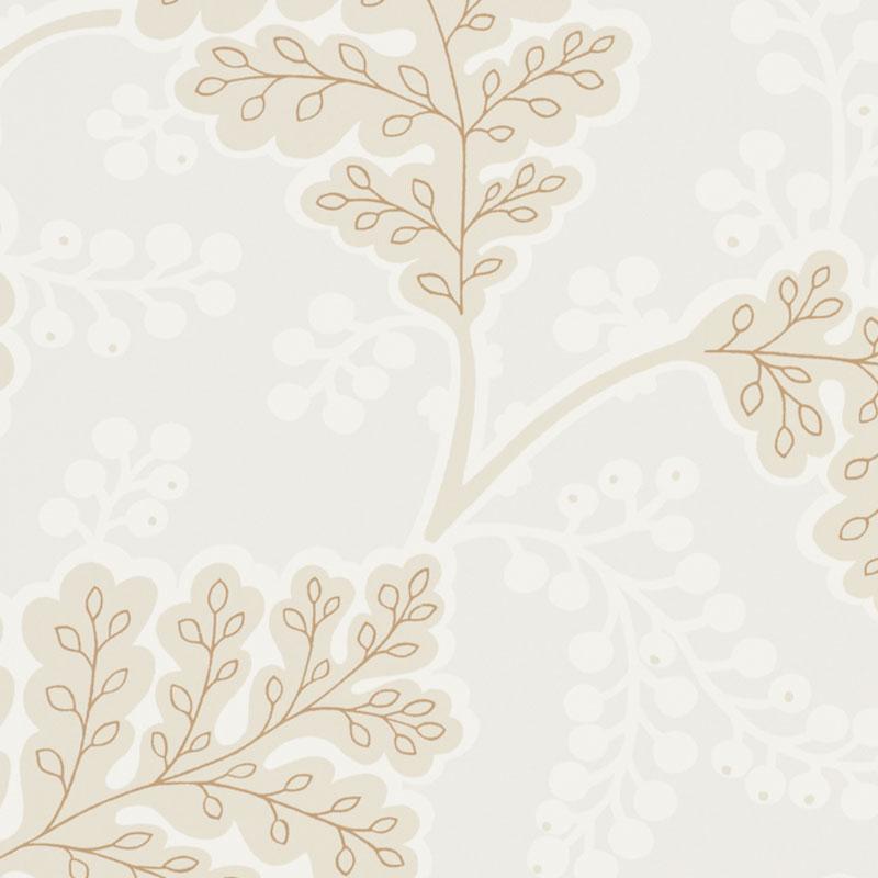 Schumacher Estelle Neutral Wallpaper