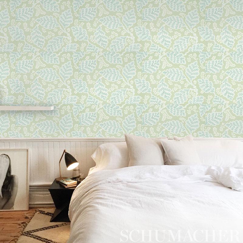 Schumacher Estelle Neutral Wallpaper