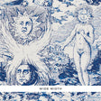 Schumacher Modern Toile Indigo Wallpaper
