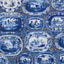 Schumacher Plates & Platters Blue Wallpaper