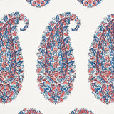 Schumacher Shirala Paisley Delft & Rose Wallpaper