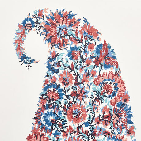 Schumacher Shirala Paisley Delft & Rose Wallpaper