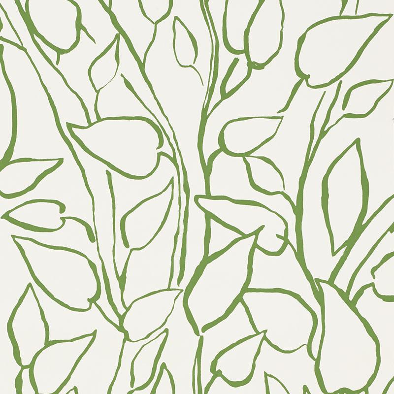 Schumacher Solandra Vine Leaf Wallpaper