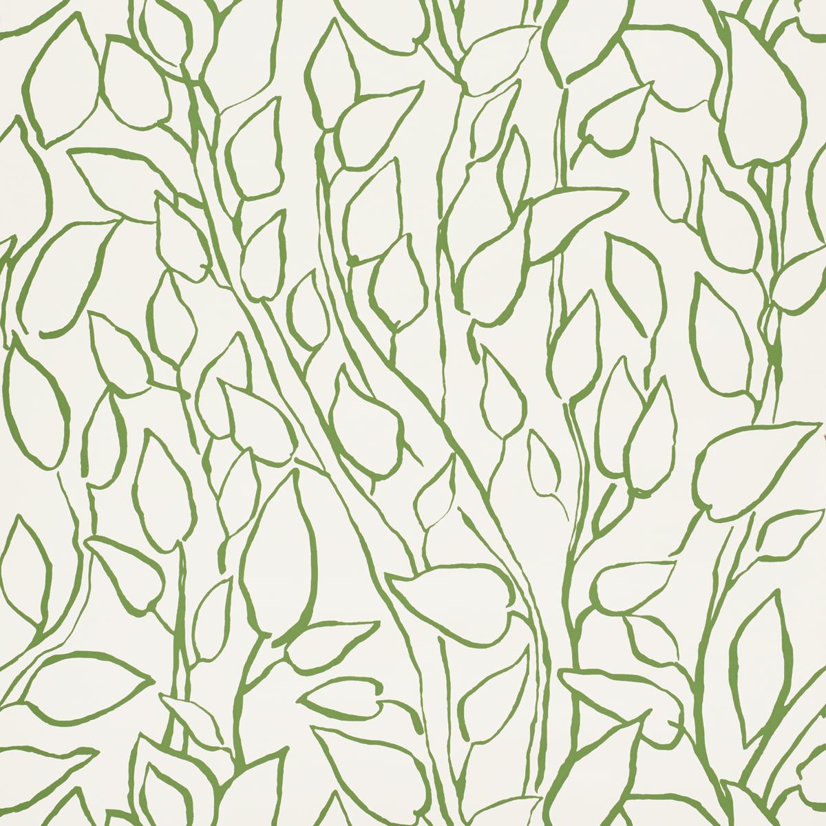 Schumacher Solandra Vine Leaf Wallpaper