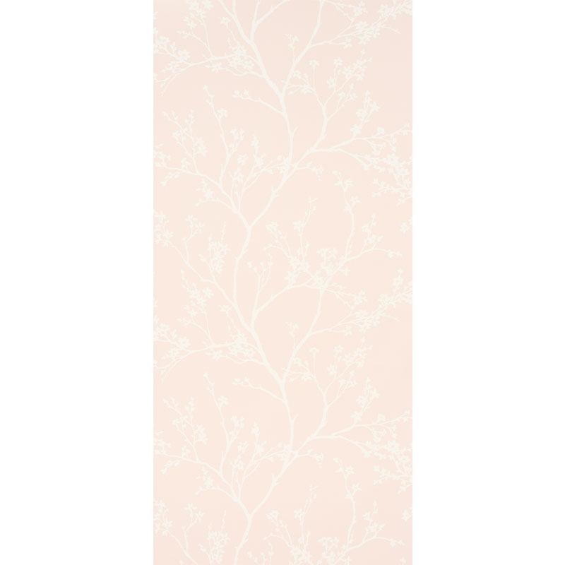 Schumacher Twiggy Vinyl Blush Wallpaper