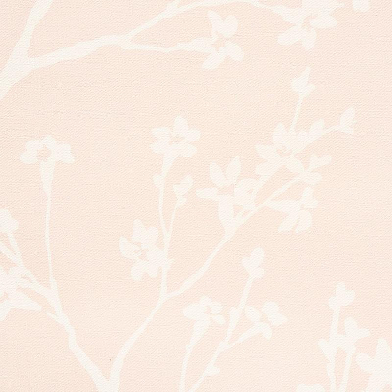 Schumacher Twiggy Vinyl Blush Wallpaper
