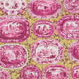 Schumacher Plates & Platters Magenta & Yellow Wallpaper