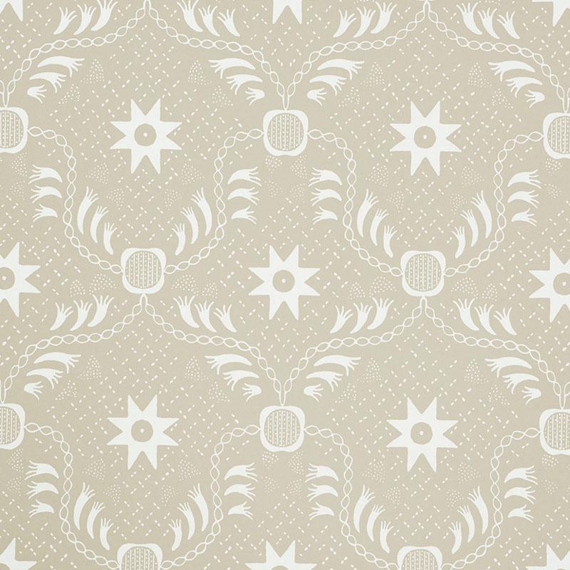 Schumacher Lancaster Sand Wallpaper