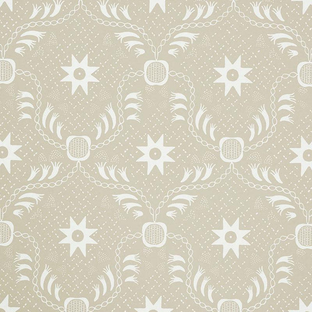 Schumacher Lancaster Sand Wallpaper